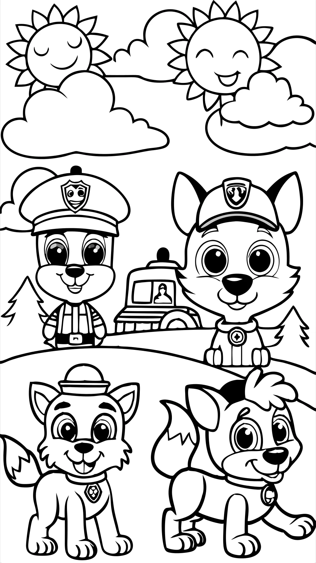 free printable coloring pages paw patrol